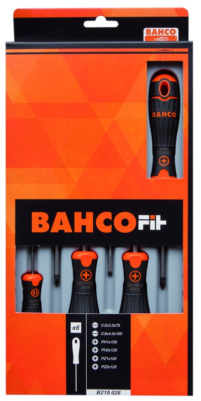 Bahco Fit Schraubendreher Set, 6-teilig