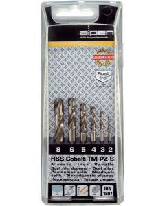 HSS Cobalt TM PZ 6, 6-tlg. Kunststoffkassette