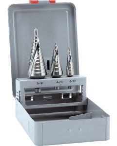 HSS Stufenbohrersatz, 3-tlg.
