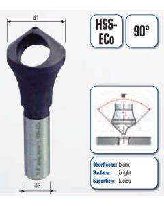 HSS-Cobalt Entgratsenker mit Querlochbohrung
