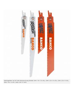 Säbelsägeblatt-Set für hohe Beanspruchung (Enthält 3940-150-5/8-DSL, 3940-228-5/8-DSL, 3940-228-10-DSL, 3940-150-14-HST, 3940-228-14-HST), 3940-HDD-SET-5P