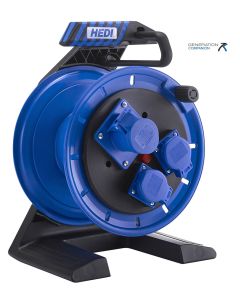 Vollkunstoff Kabeltrommel HEDI Generation 7 Companion CEE-Steckdose 3x16 A Leer ohne Kabel 