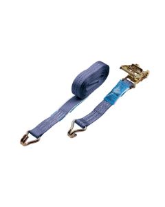 Zurrgurt zweiteilig mit Ratsche u. Rundhaken , 8 Meter, Bamdbreite 50mm, 2500 daN